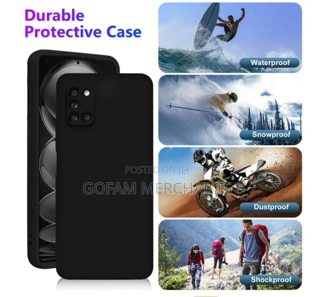 Soft Silicone Slim Fit Cover Shockproof Case for Samsung Galaxy A31