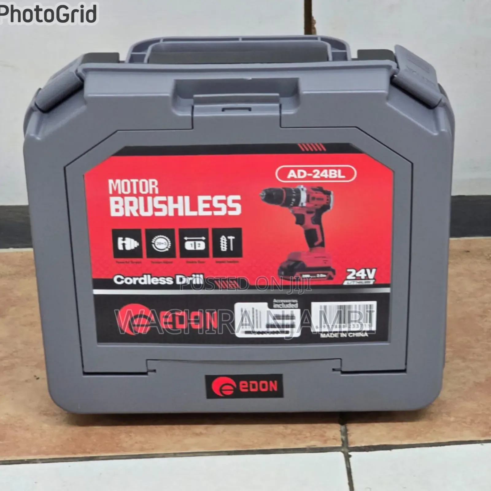 Edon 24v Brushless Drill With Hammer