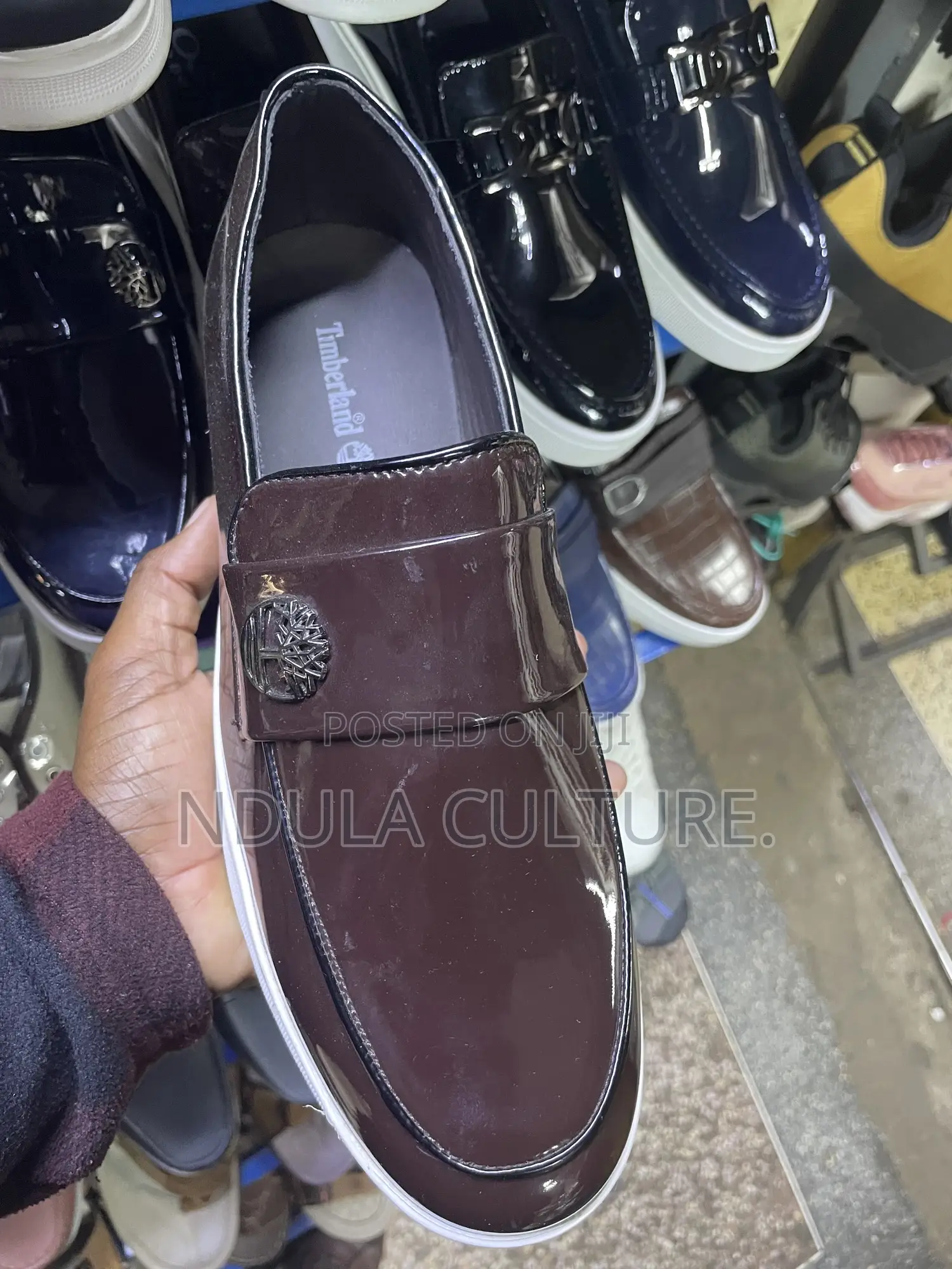 Timberland / Hugo Boss Wetlook Patent Leather Loafers