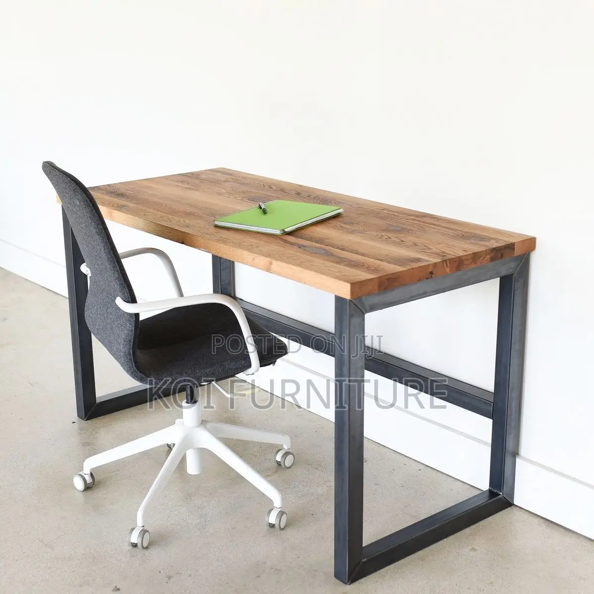 Office Table; 1200mm Home Office Table With Metallic Basement
