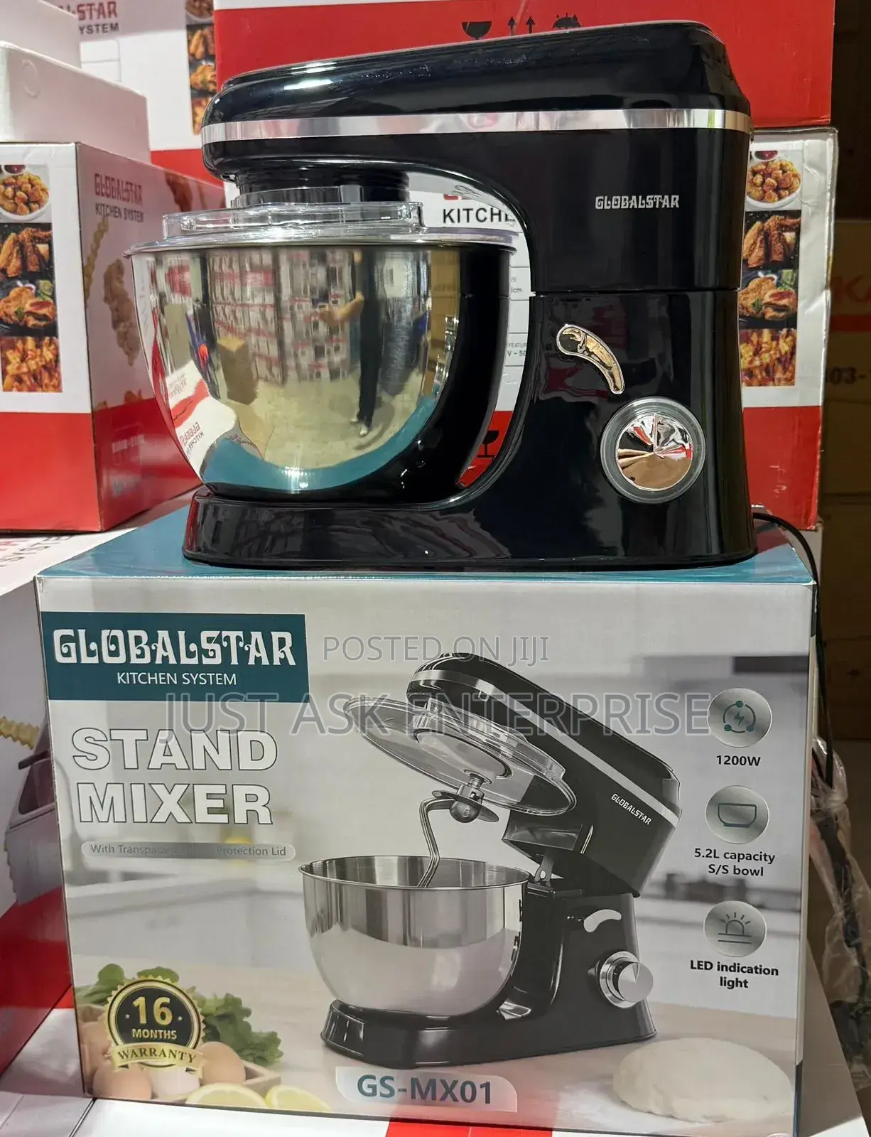 5.2 Litres Globalstar Commercial Stand Mixer - 1200w