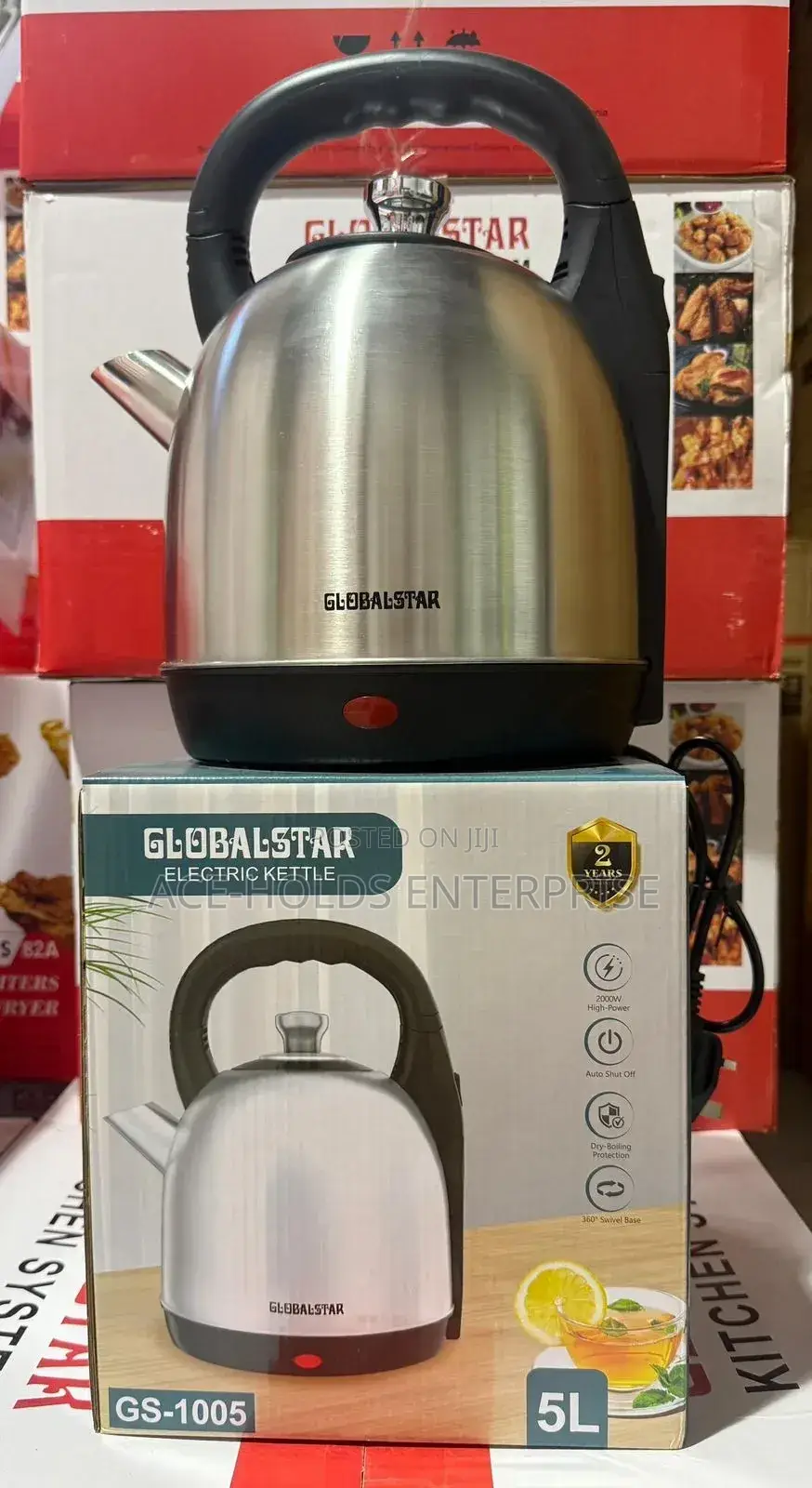 Globalstar Satinless 5 Litres Big Kettle - 2000w