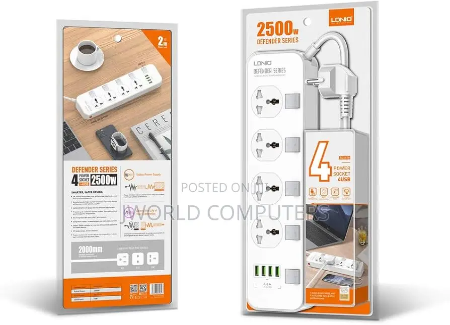 Ldnio Multi Socket Extension Lead