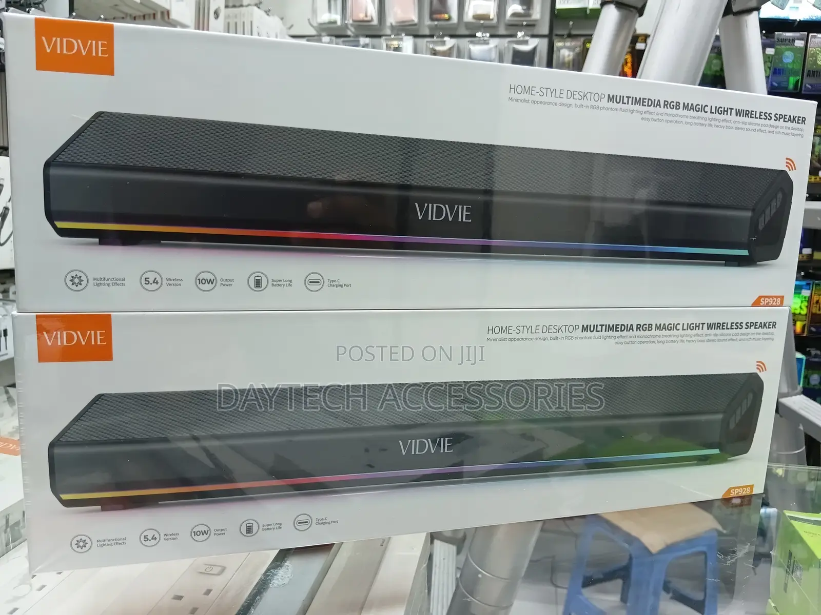 Vidvie Sp928 Home-Style Desktop Multimedia RGB Light Wireless Speaker.