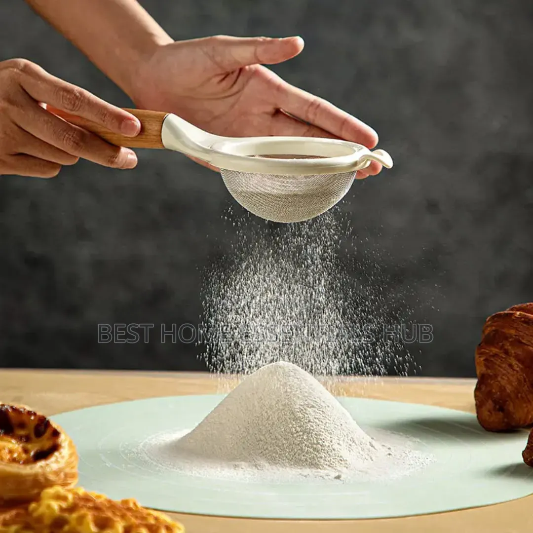 *Wooden Handle Stainless Steel Fine Mesh Sieve/Strainer