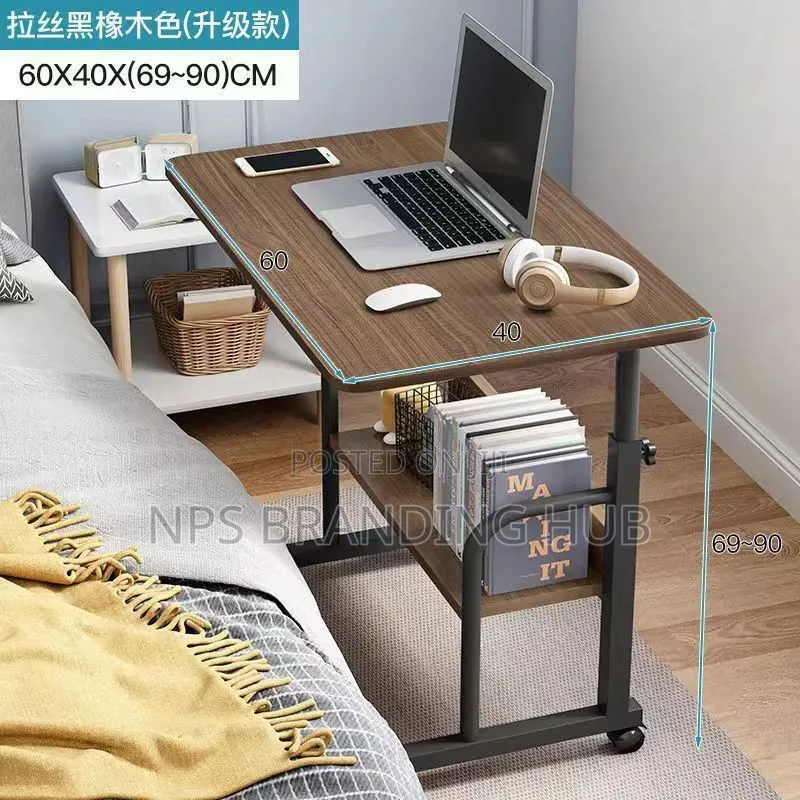Laptop Table/ Side Bed Table Size: W60*D40*H69 -90 Gm