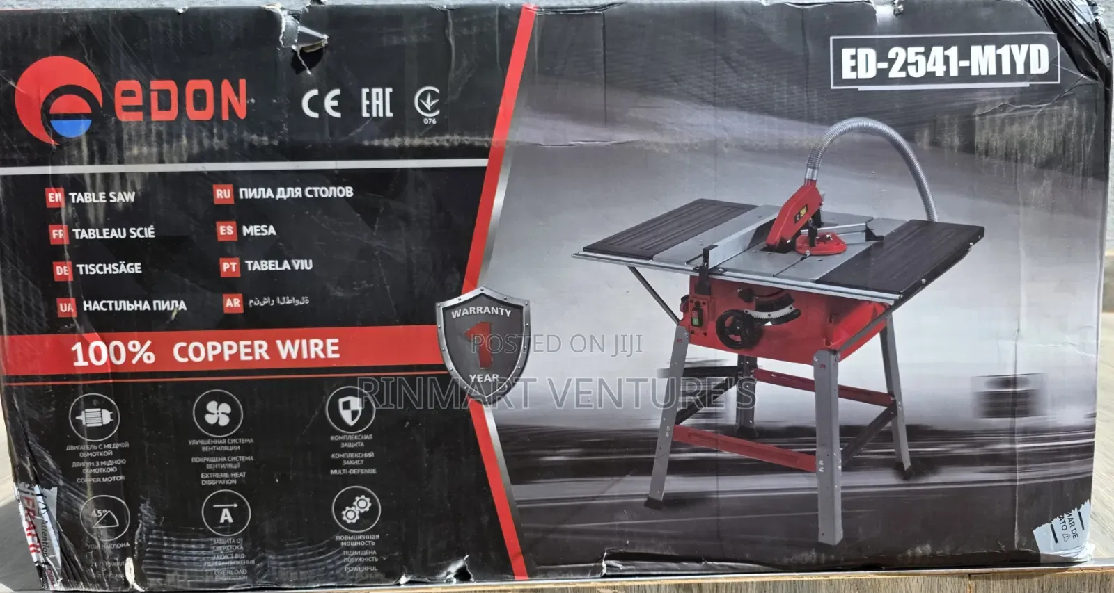 Edon Ed-2541-M1yd Table Saw, a Woodworking Tool