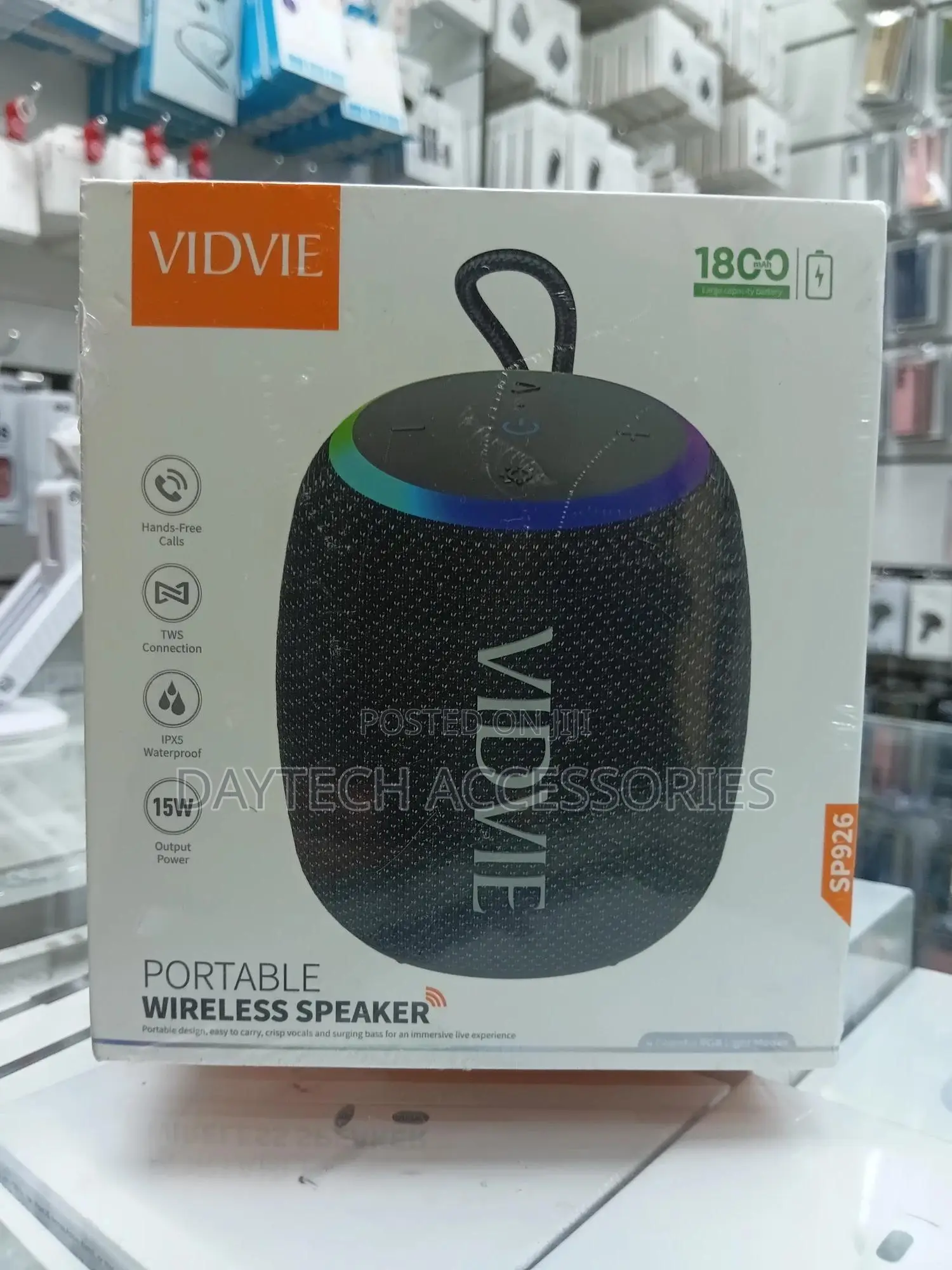 Vidvie Wireless Bluetooth Speaker Sp926 in Black