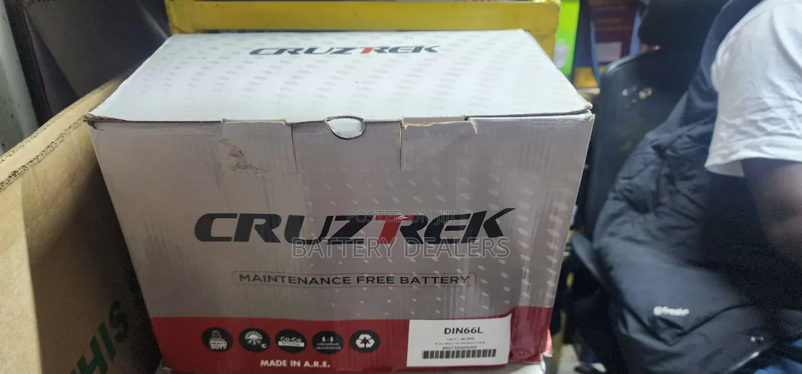 Cruztrek Car Battery Din 66l