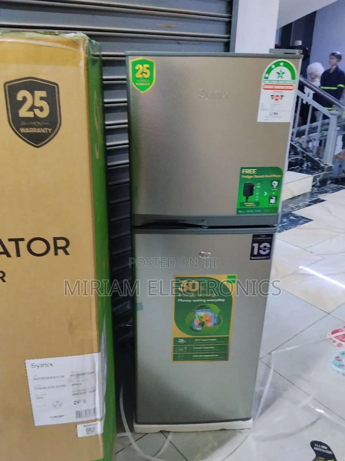 Syinix 137 Litres Double Door Fridge With 3 Star2 Year Warranty