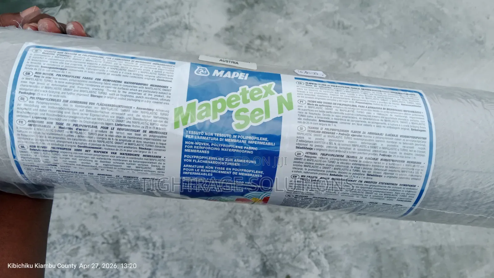 Mapetex Sel — Geotextile Membrane for Waterproofing