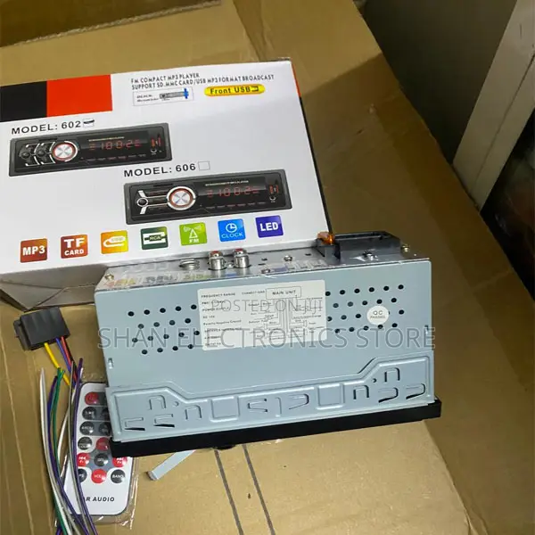 606 Compact Car Stereo 1 Din Mp3 Player With Fm Radio and Clear Sound