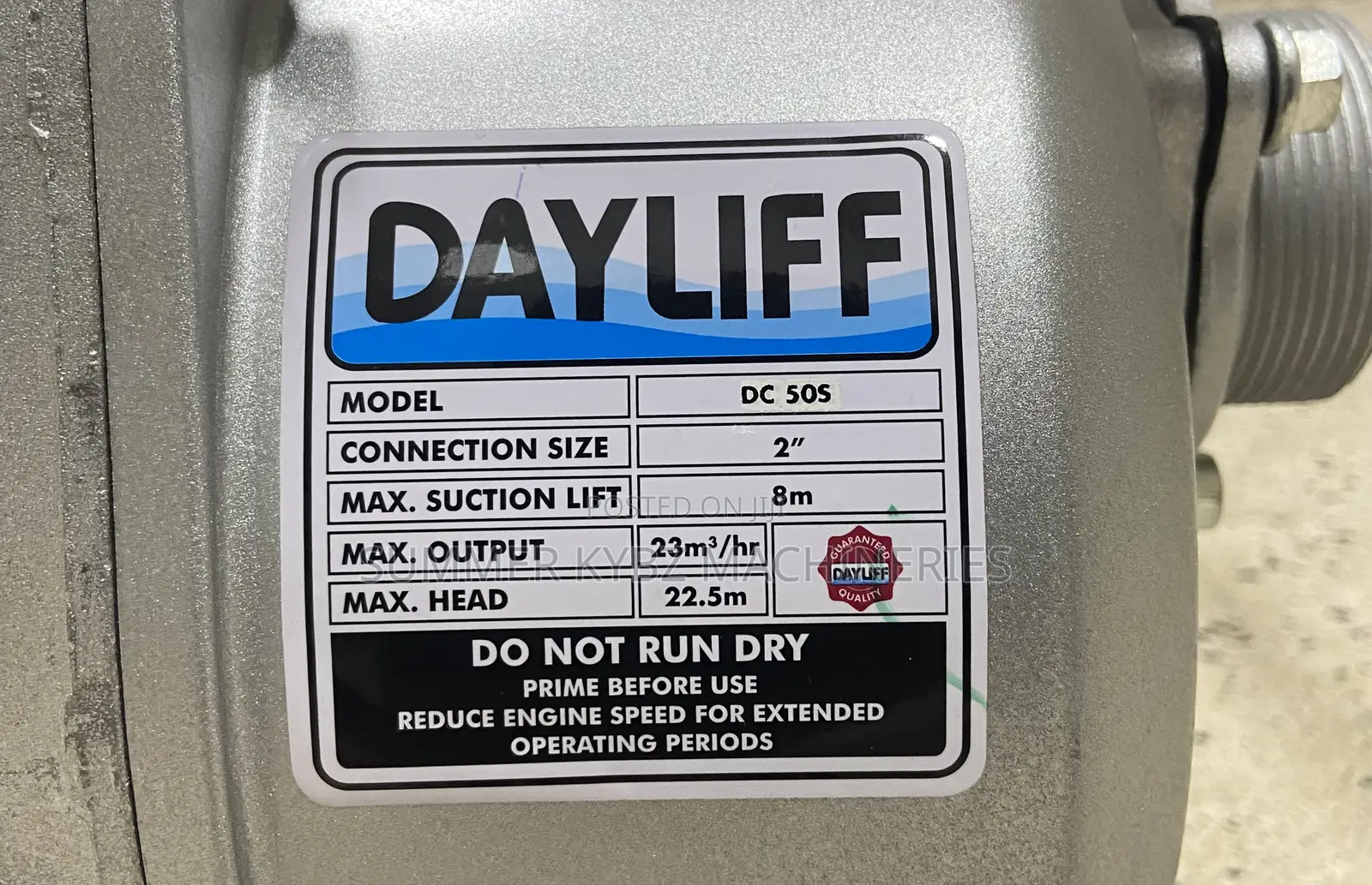 2inch Dayliff Dc Petrol Water Pump
