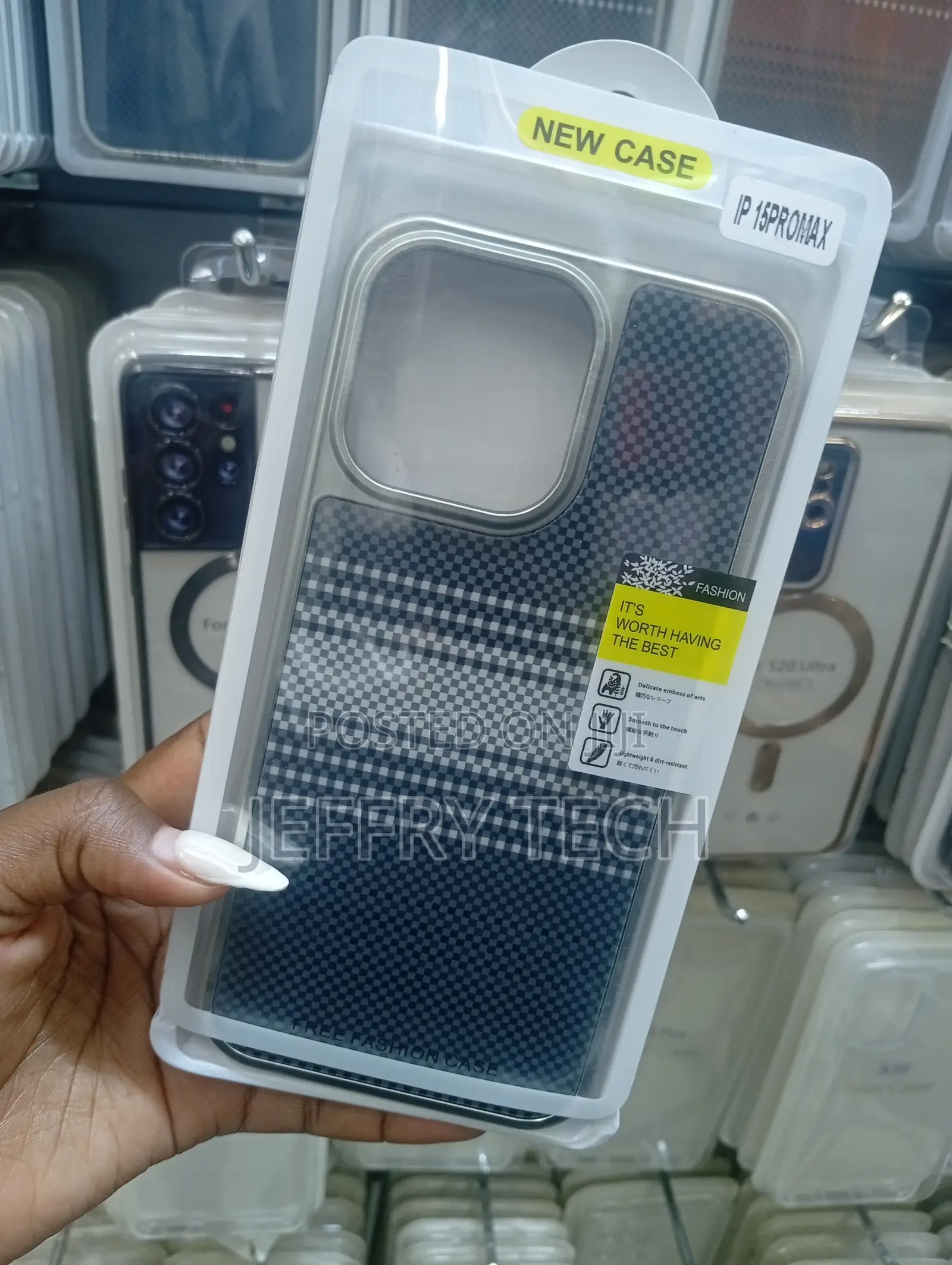 Aramid Fiber Phone Case for iPhone 15 Pro Max