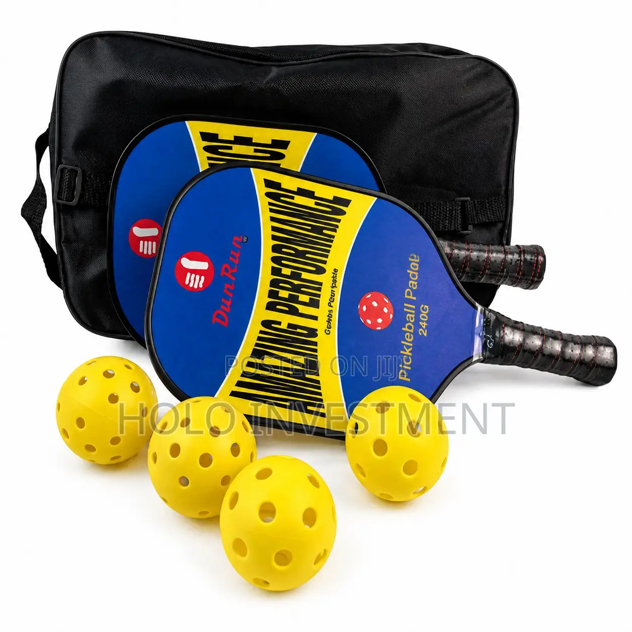 Pickleball Set, 2 Bats With 4 Balls With 26 Holes