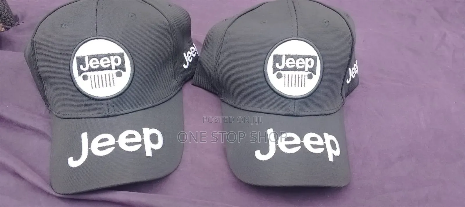 Jeep Black Branded Logo Baseball Caps Universal Fit