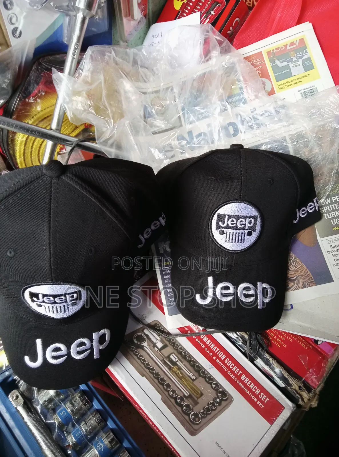 Jeep Black Branded Logo Baseball Caps Universal Fit