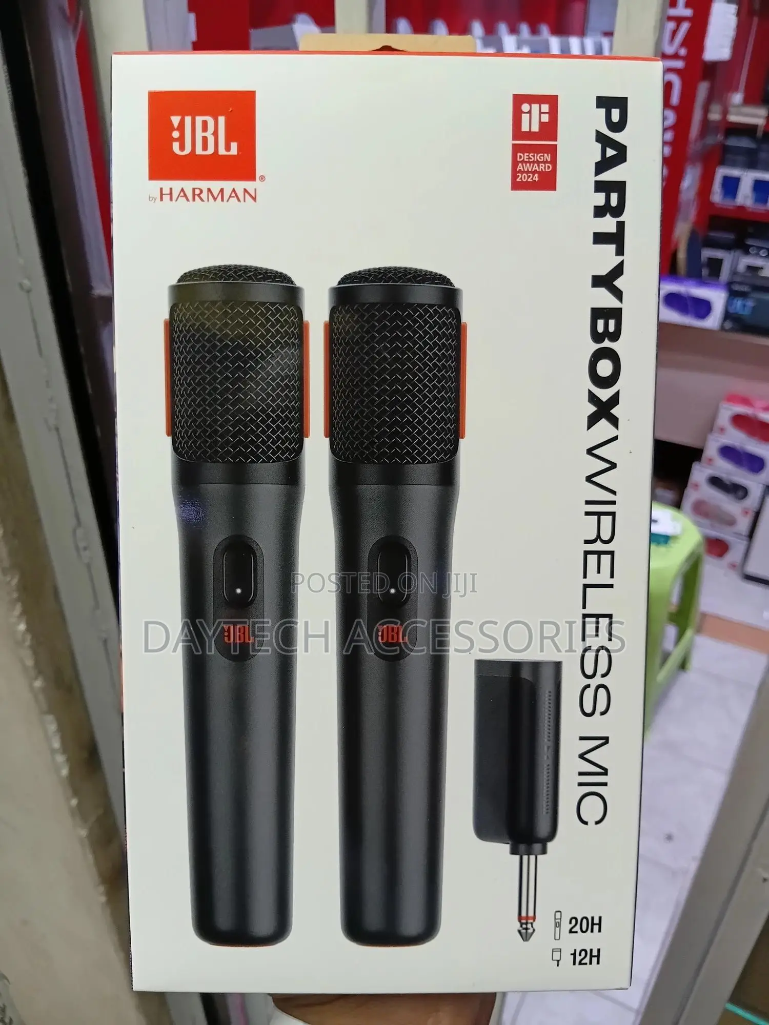 JBL Partybox Wireless Microphone Set 2.4ghz Digital Mic for Partybox.