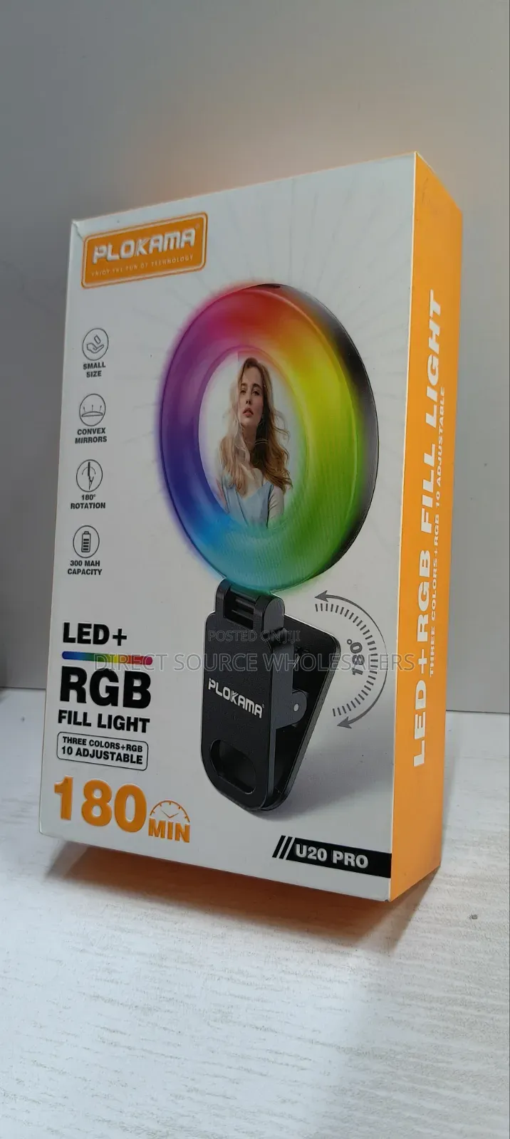 U20 Pro RGB Led Selfie Fill Light (Rechargeable Clip Light)