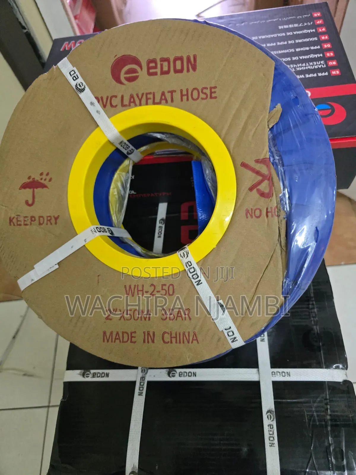 Edon PVC Lay Flat Hose 2"×50m 3bar