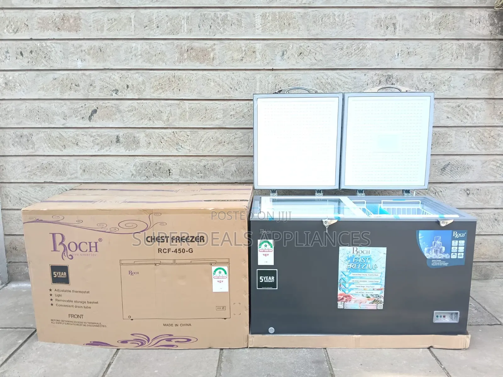 *Roch Chest Frezzer* ⁠Rcf-350-G (282 Litres)