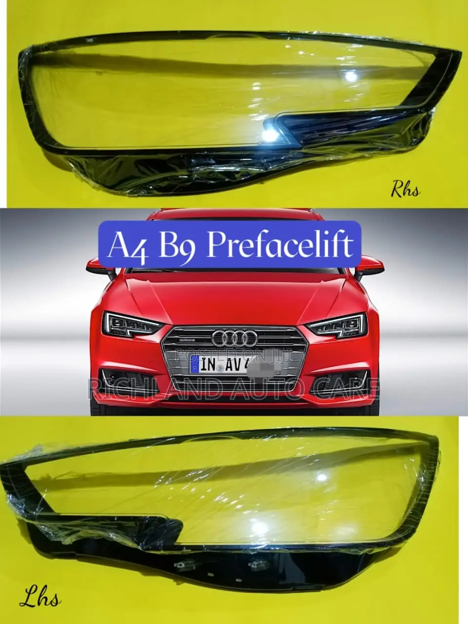 Headlamp Lens Cover Audi A3 8v Prefacelift Facelift A4 B9 Prefacelift