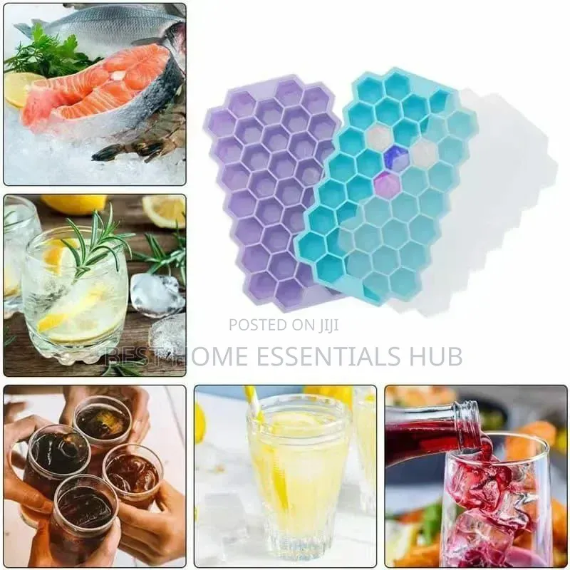 *Reusable Honeycomb Silicone Ice Cube Tray