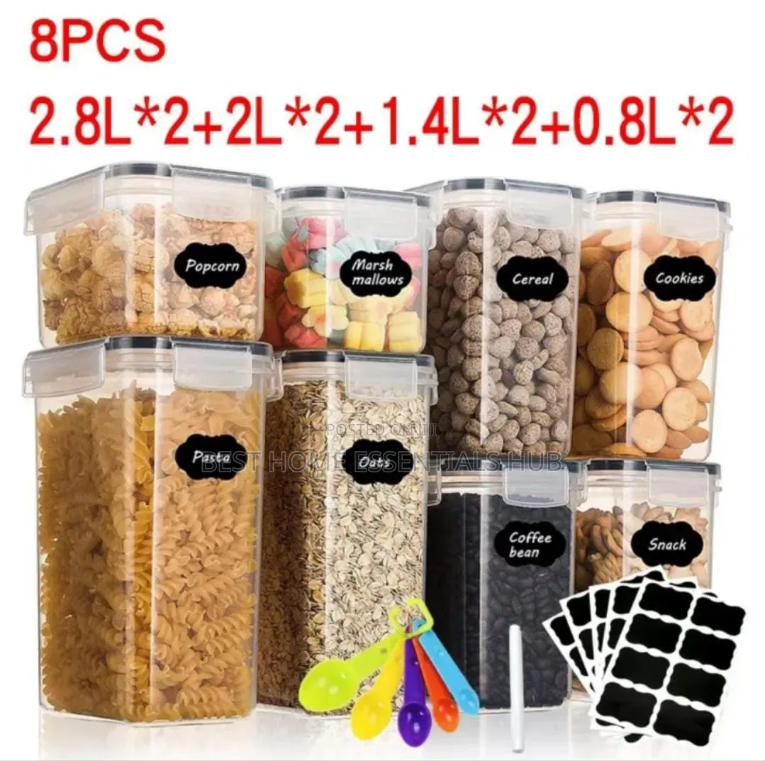 8pc Food Storage Container Set