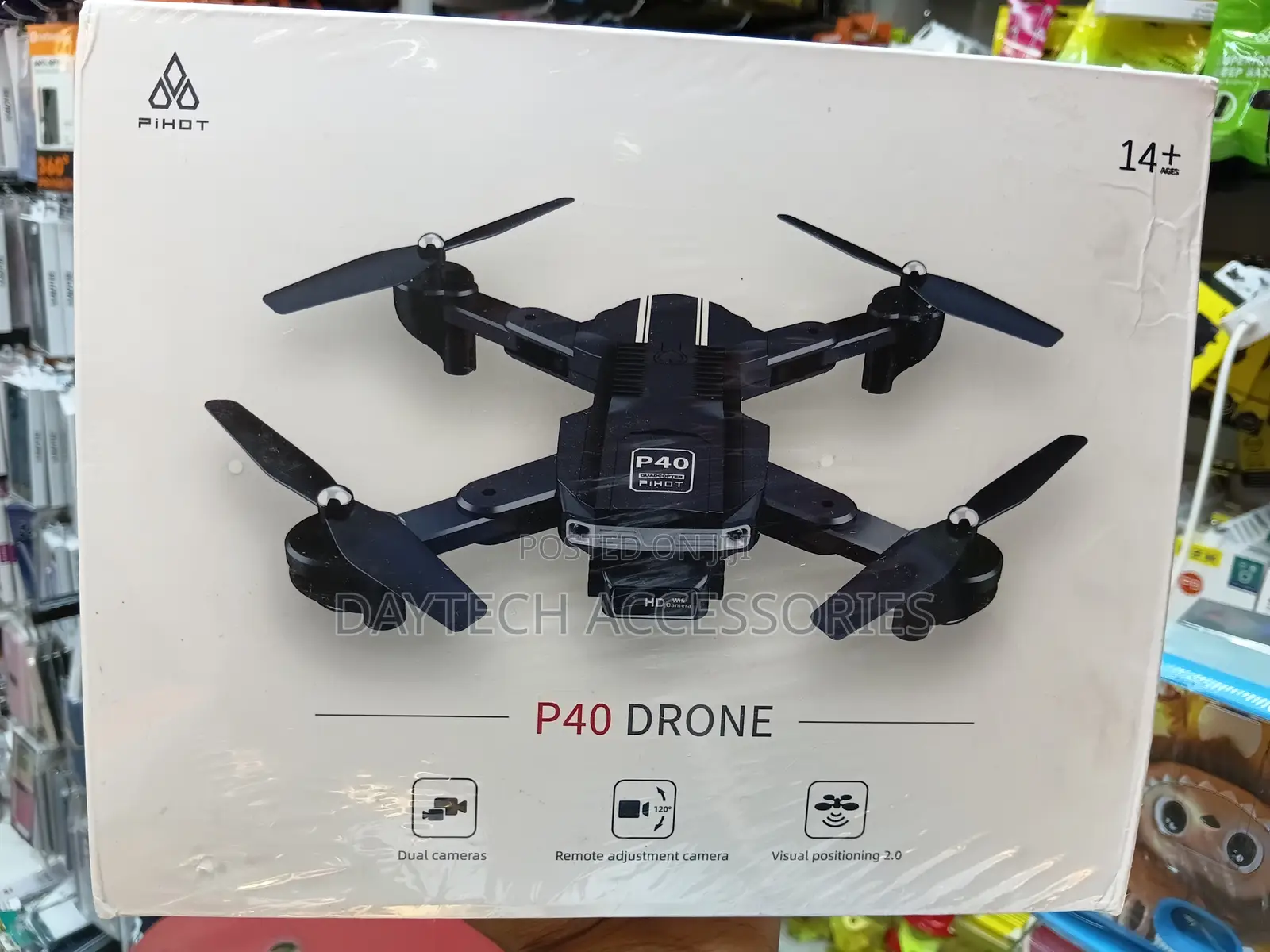 Pihot P40 Pro Drone 1080p - Black