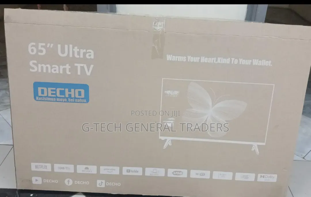 Decho Ultra Smart 65inch Frameless Led Tv, Youtube, Netflix