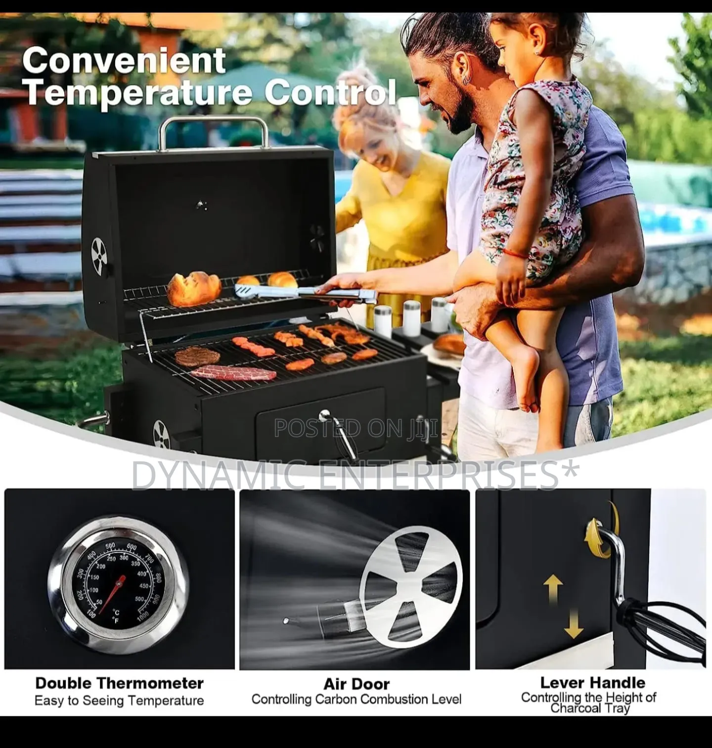 Heavy Duty Commercial BBQ Grill With Side Table