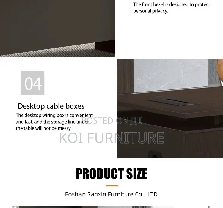Office Desk; 1.6 Meters Learstee Executive Boss Desk