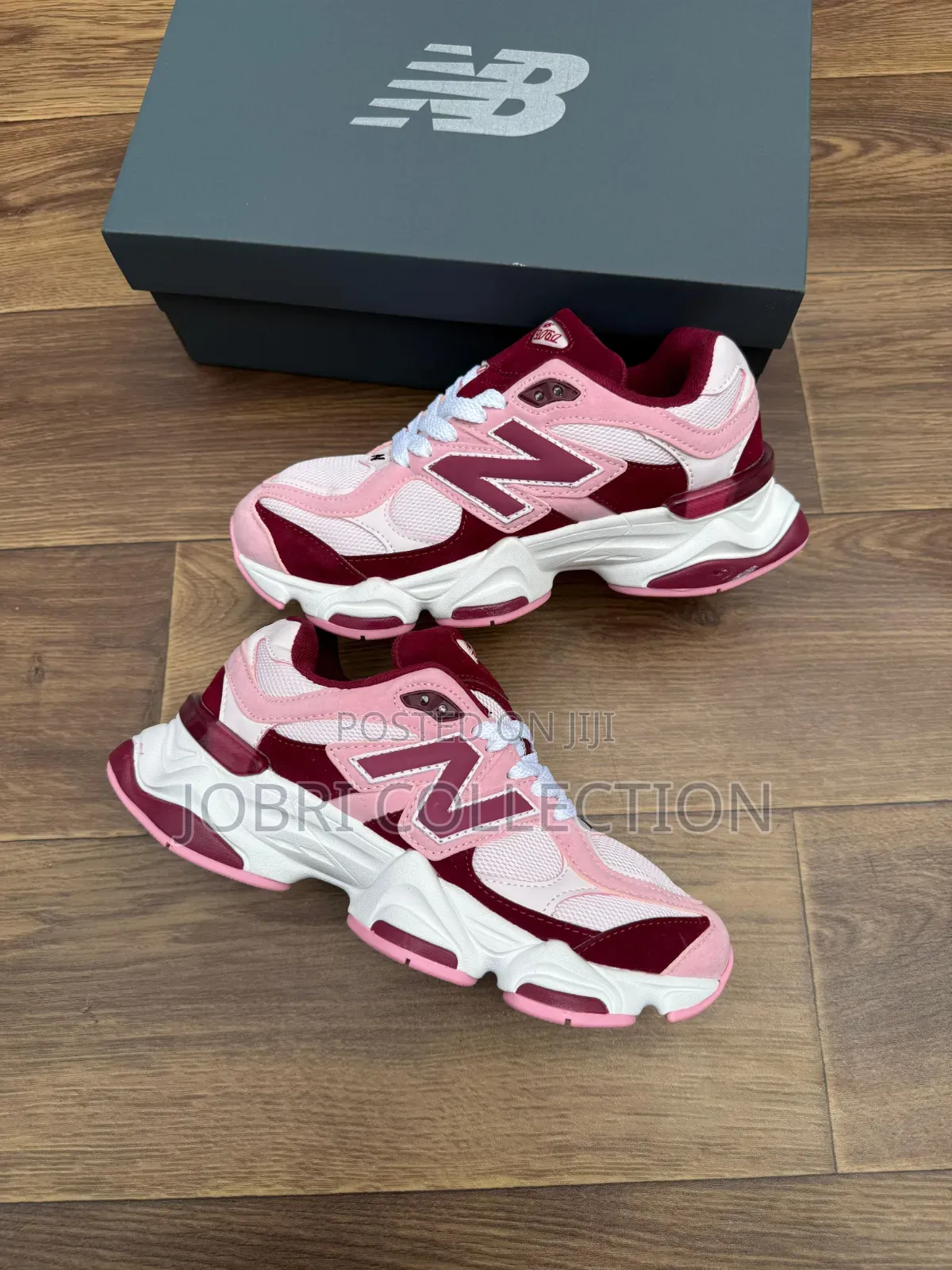 New Balance 9060 Pink Granite Washed Burgundy (Ps) Sneakers