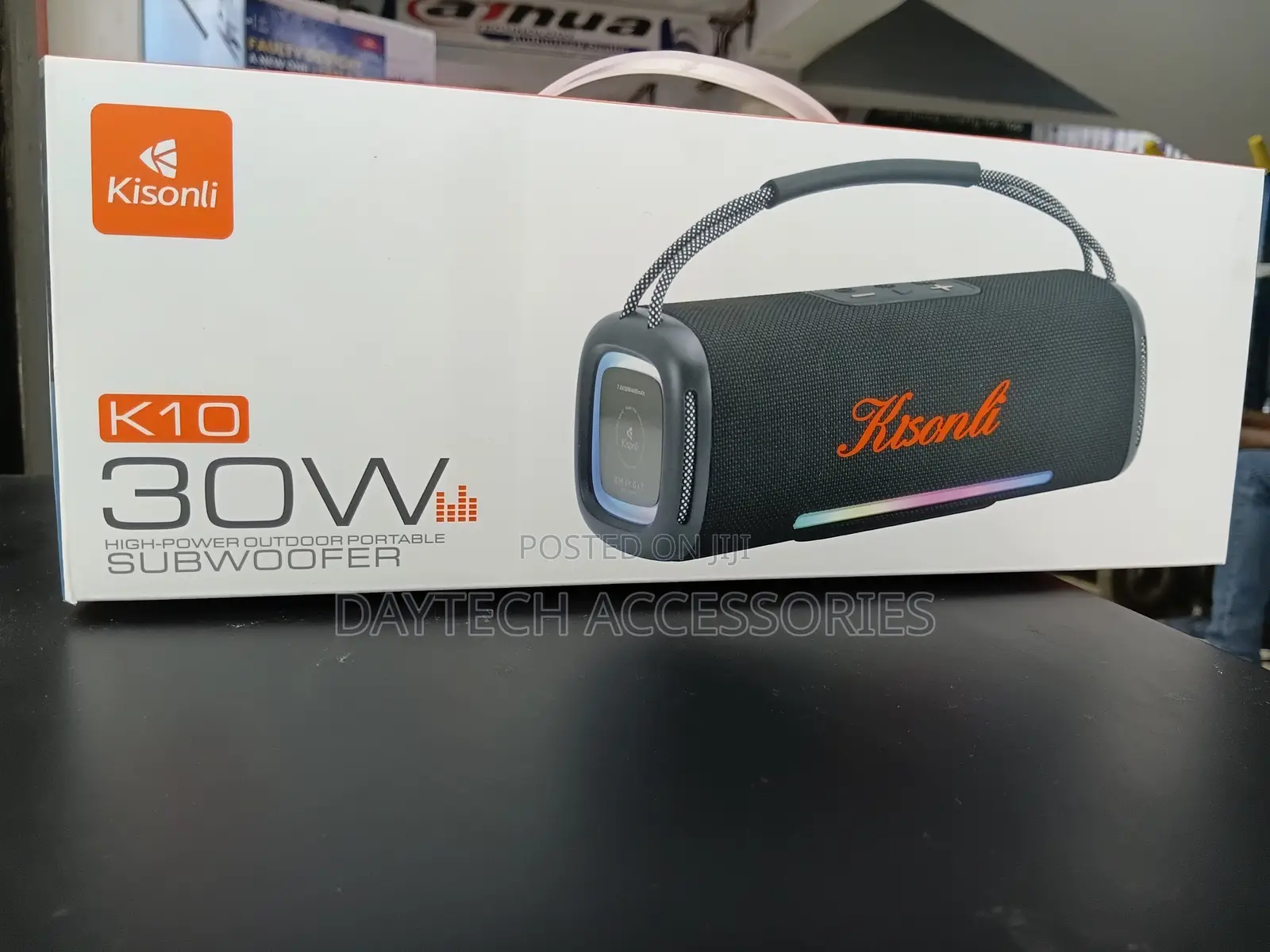This Is Kisonli Bluetooth Speaker With 30w Output and RGB Lighting