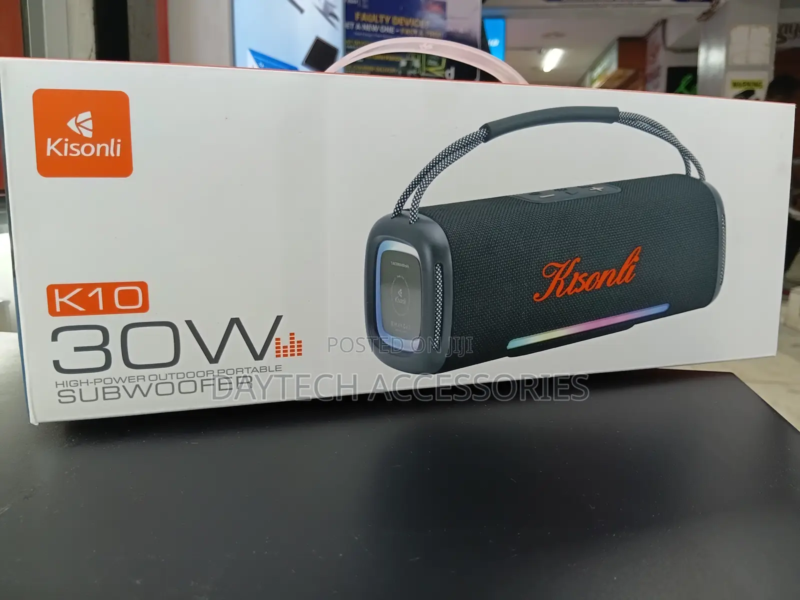 This Is a Kisonli High-Power Portable Outdoor Subwoofer Speaker.