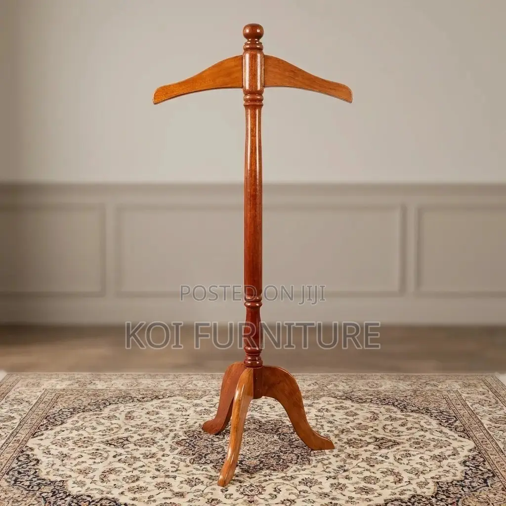 Dressers; Long Wooden Free Standing Executive Coat Clothe Hangers