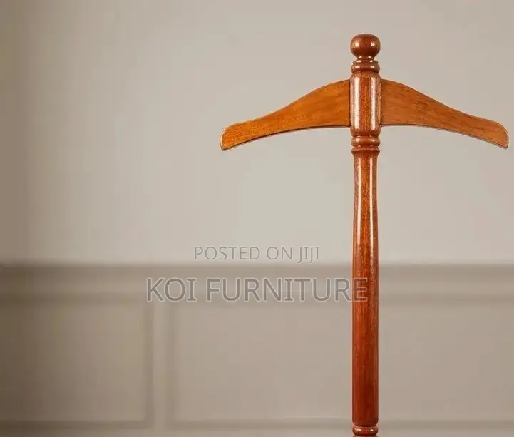 Dressers; Long Wooden Free Standing Executive Coat Clothe Hangers