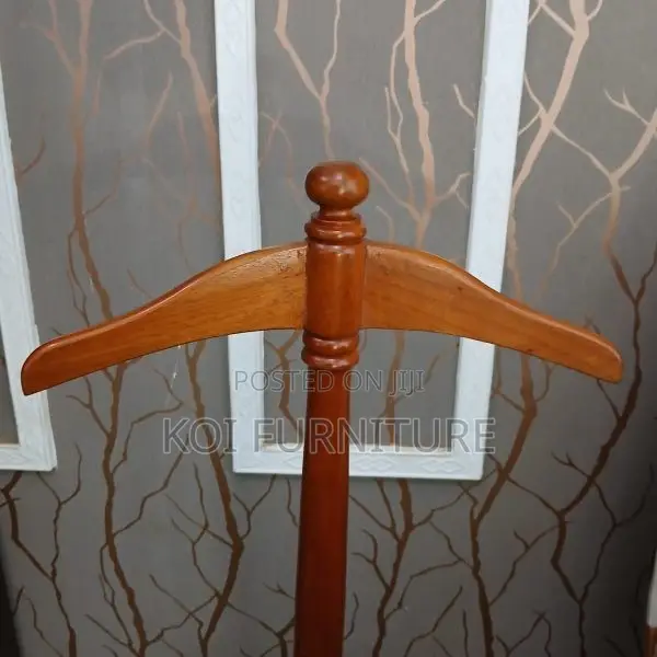 Dressers; Long Wooden Free Standing Executive Coat Clothe Hangers