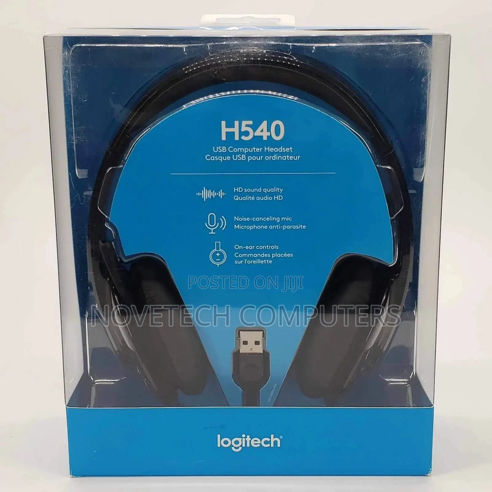 New Logitech H540 Usb-a Headset With Noise Cancelling Mic - Black