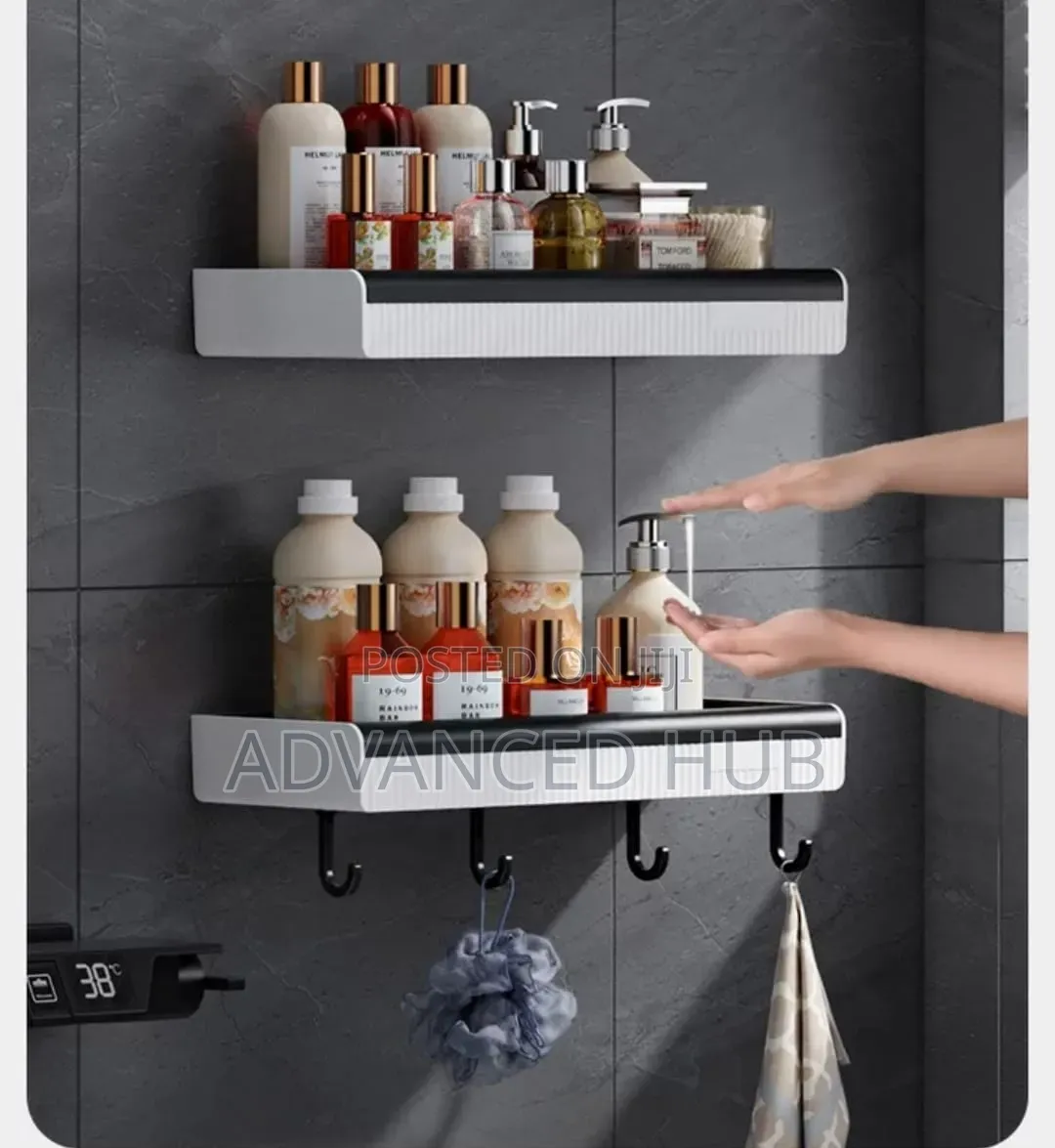 Modern Wall Mount Bathroom Shelf