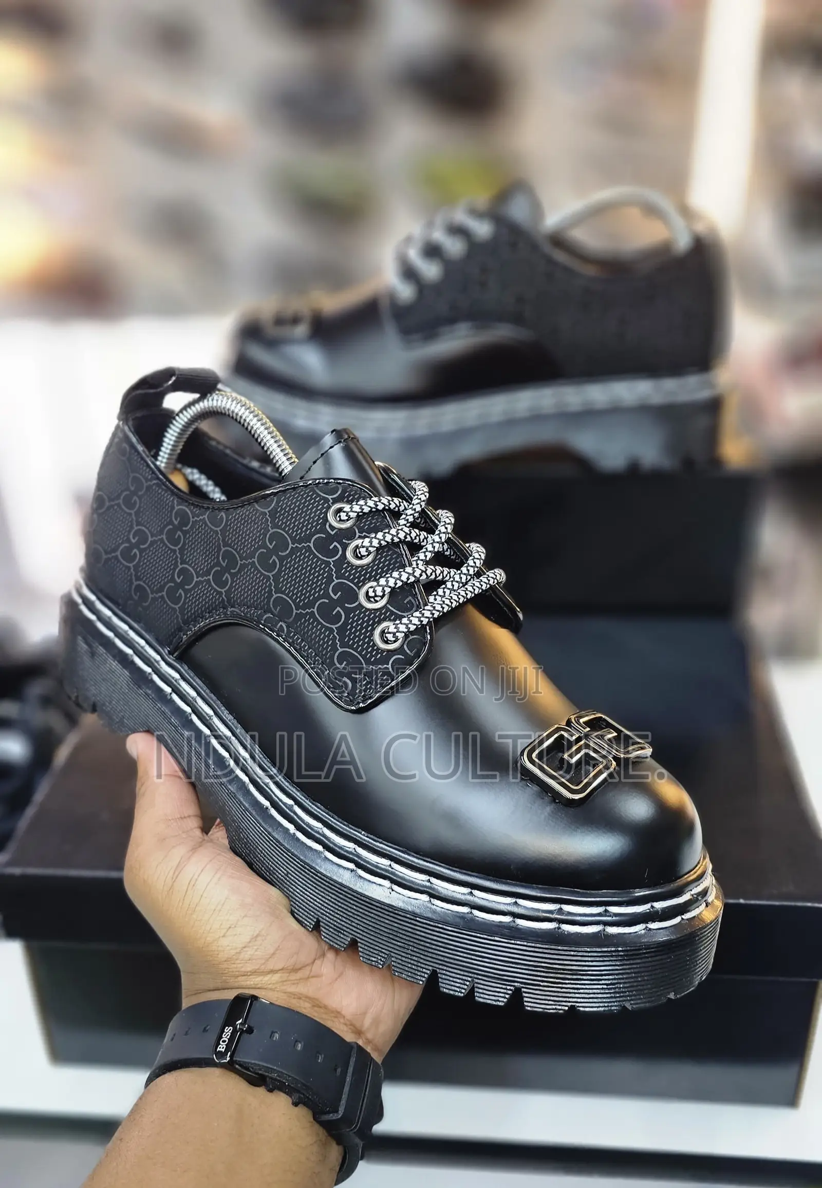 Dr Martens Boots and Gucci Sneakers