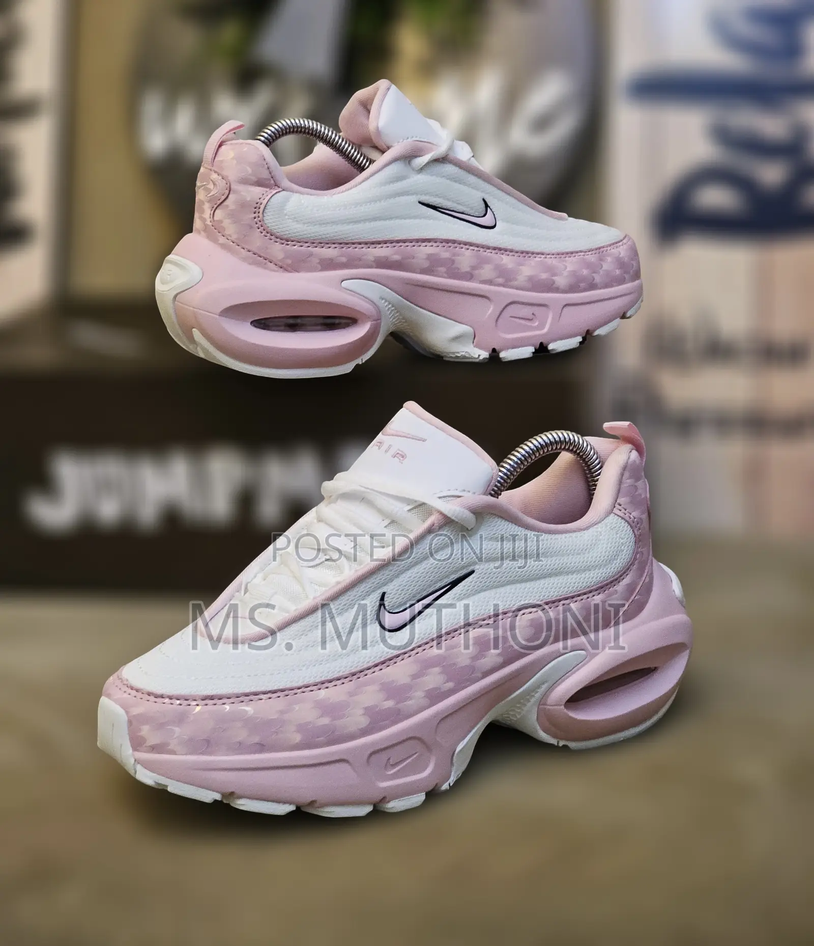 Ladies Nike Air Max Portal in a Pink and White