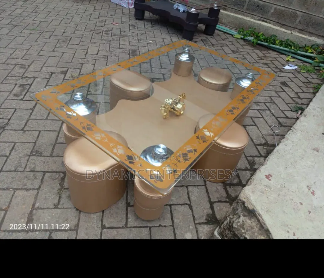 Modern Puff Coffee Table Set