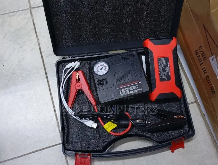 Car Jump Starter Portable Car Jump Starter Kit With Tyre Inflator