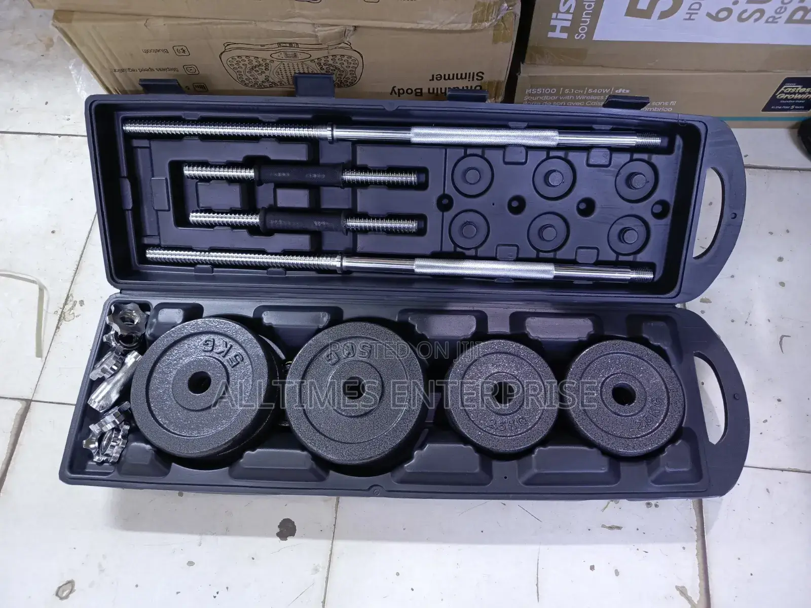 50kg Chrome Dumbbell Set