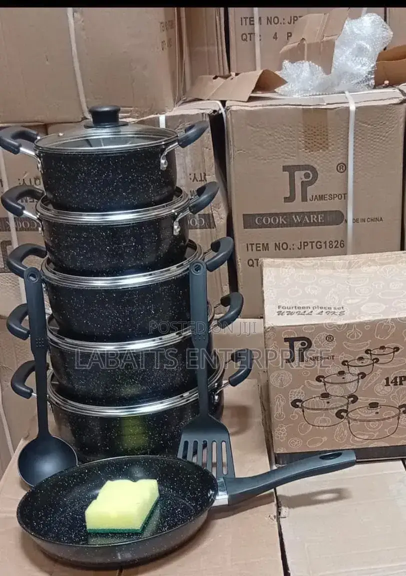 New Model 14pcs Jp Non-Stick Cookware