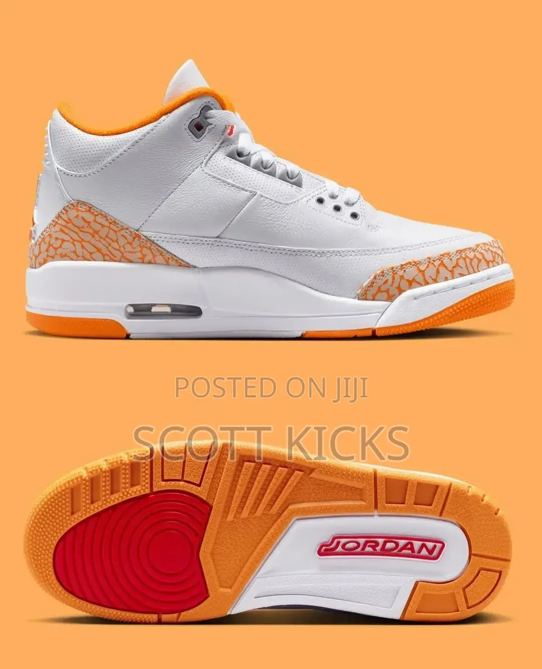 Air Jordan 3 Orange Citrus Top Quality