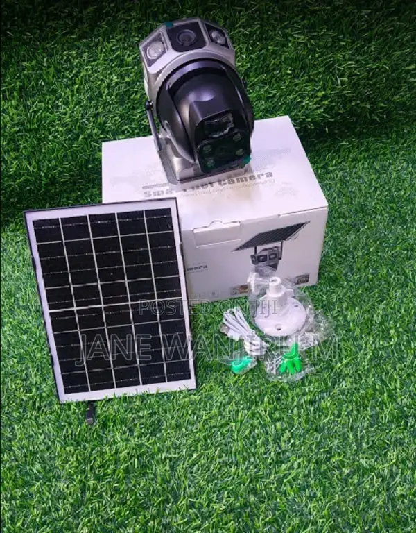 Dual Lens Solar Wifi Camera - Sim Card Slot, 4g