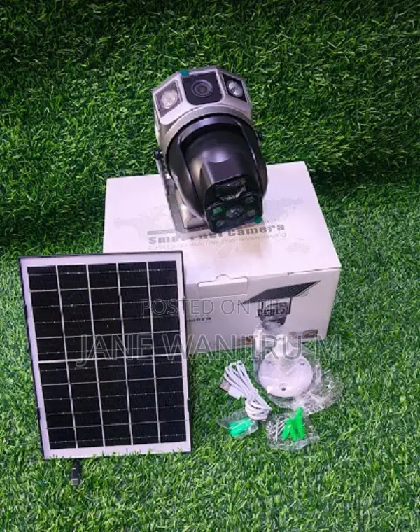 Solar Security Camera Dual Lens New