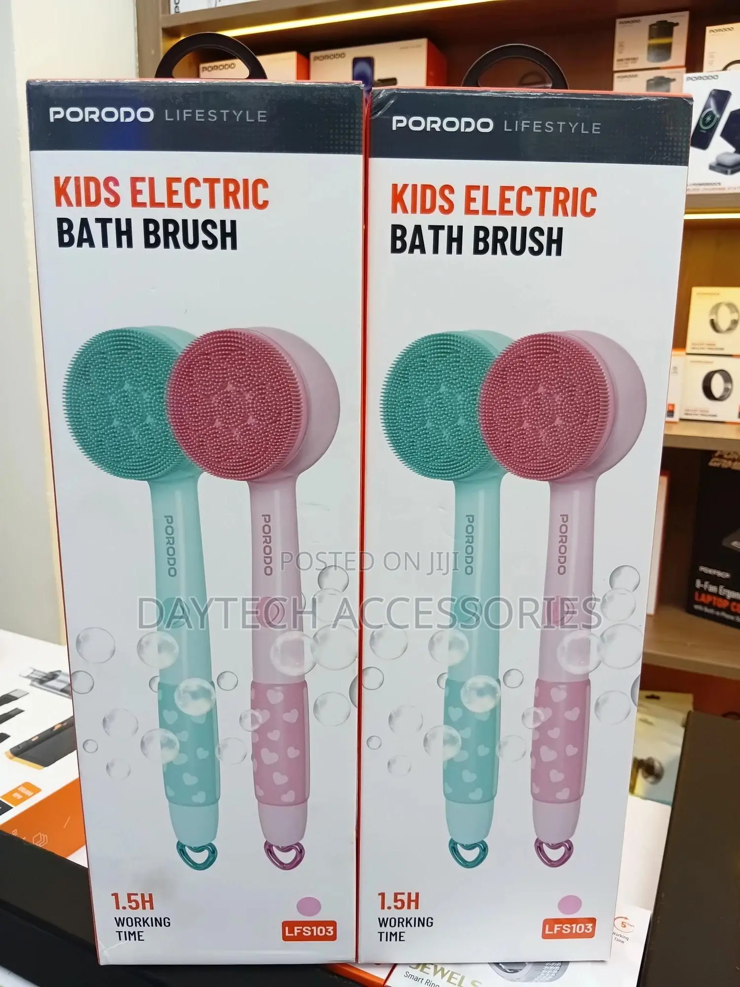 Porodo Lifestyle Kids Electric Bath Brush Pink Pd-lfst103-pk